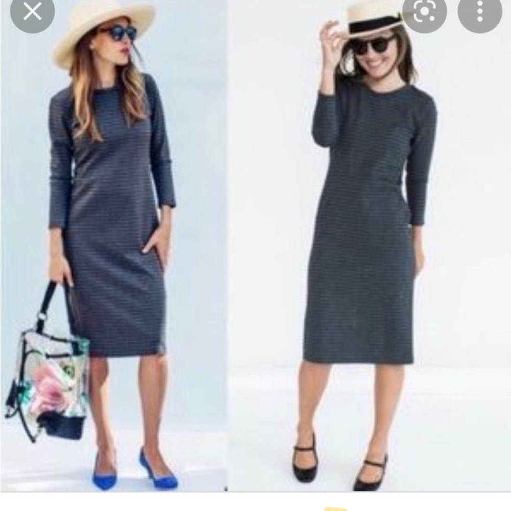 Like New. Sonnet James Reese Play Dress in Navy Stripe